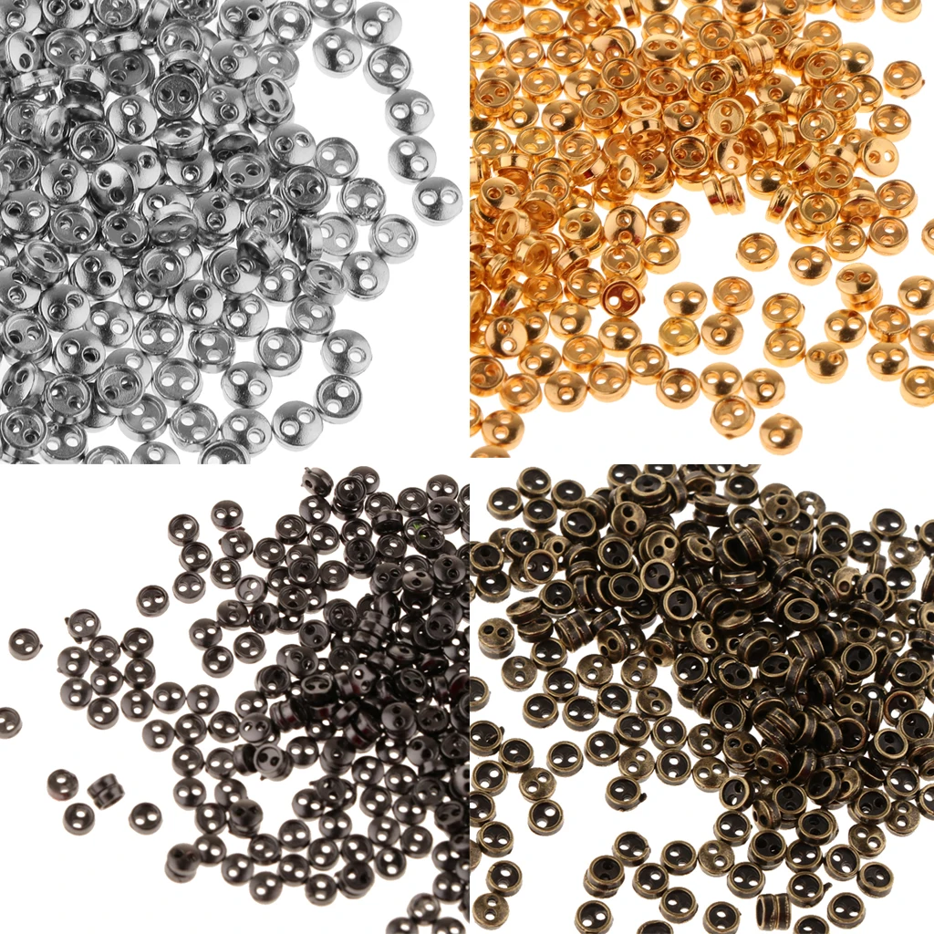 

300pcs / Set Metal Tiny Buttons for Doll Clothes DIY Accessories