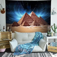 sacred pyramid tapestry egypt travel starry sky art wall hanging tapestries for living room home dorm decor