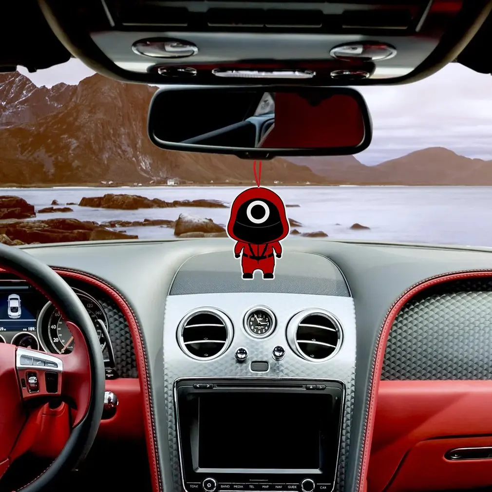 

Squid Game Pendant Hanging Decorations Squid Game Cartoon Acrylic Variety Of Shapes Car Decoration Pendant