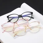 Модные оптические очки с защитой от сисветильник, оправа для очков для женщин и мужчин, очки кошачий глаз, прозрачные линзы, очки для компьютера