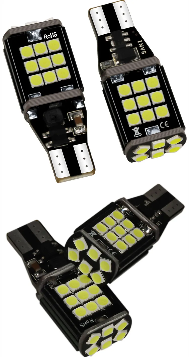 T15 светильник лампа s W16W 4014 45smd Canbus OBC безошибочный светодиодный фонарь заднего