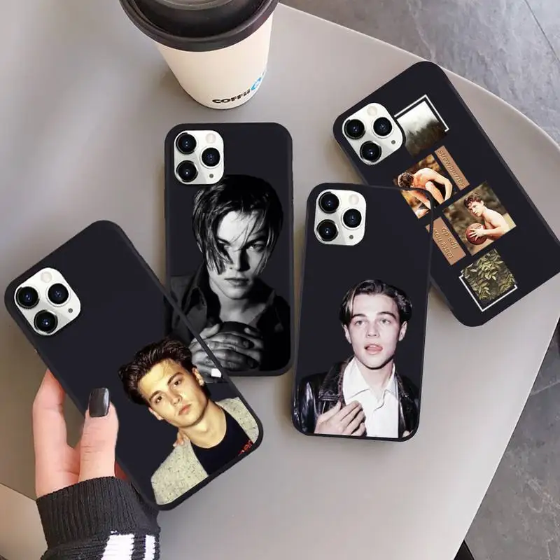 

Leonardo DiCaprio American actors Phone Case Candy Color for iPhone 6 7 8 11 12 s mini pro X XS XR MAX Plus