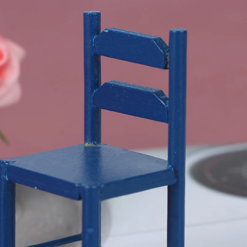 

Miniature Wooden Chairs for 1:12 Scale Dollhouse Kitchen/Living Room Decoration