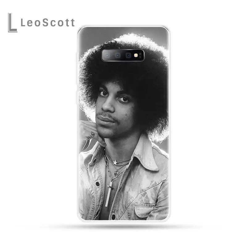 Мягкий силиконовый черный чехол для телефона Prince Rogers Nelson Actor singer Samsung Galaxy S5 S6 S7 S8 S9