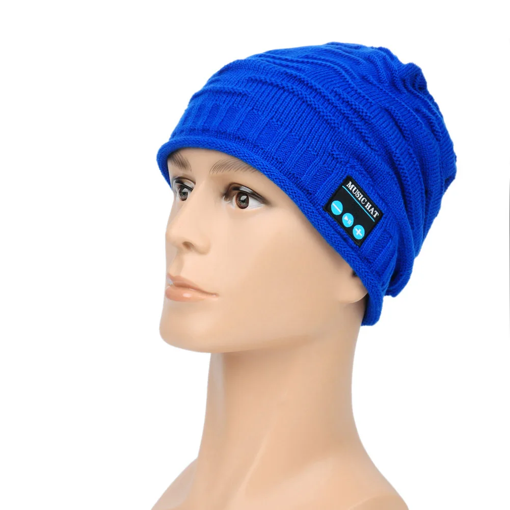 Bluetooth музыкальная вязаная шапка бини Беспроводная умная теплая гарнитура