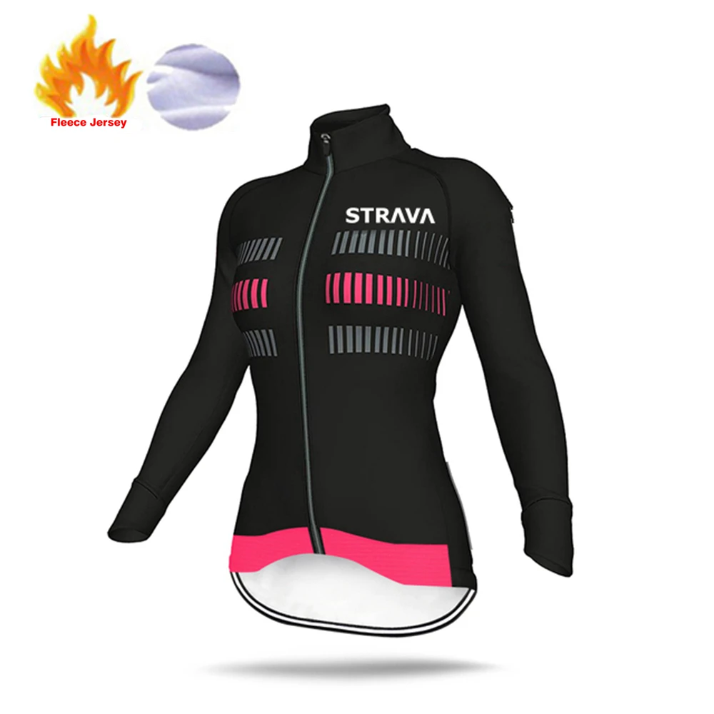 

Women Winter Thermal Fleece Long Sleeve Cycling Jersey Jacket Mtb Bike Shirts Warm Bicycle Clothing Tops Outdoor Sports Uniform