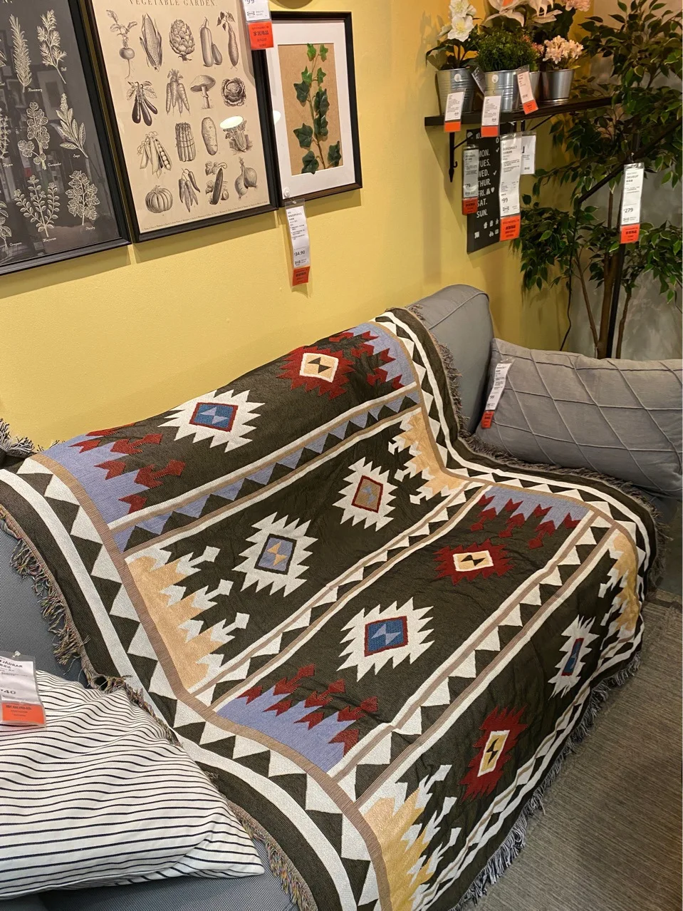 Boho Турции пледы Одеяло многофункциональный в виде геометрических фигур диван