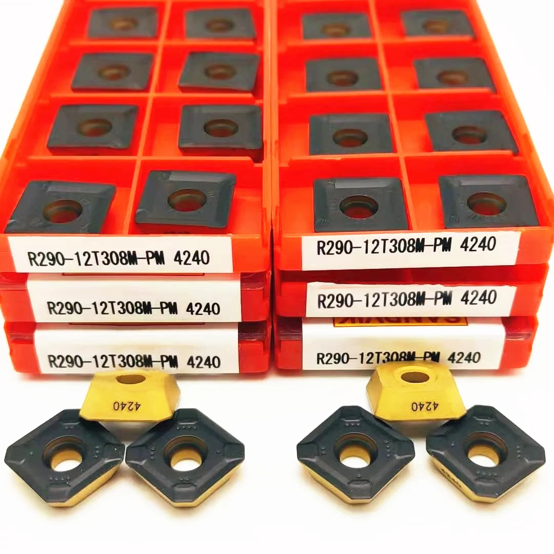 

R290-12T308M-PM 4240 твердосплавный инструмент для обработки деталей вращения токарного инструмента токарного станка с ЧПУ фреза фрезерный инструм...