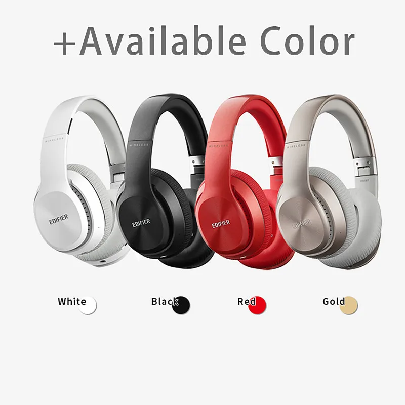 EDIFIER W820BT Bluetooth наушники беспроводные Накладные наушники шумоизоляция технология CSR до 80 часов время воспроизведения легко складывается