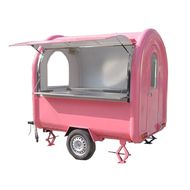 

KN-220B mobile food carts/trailer/ ice cream truck/snack food carts for different colors with free shipping by sea