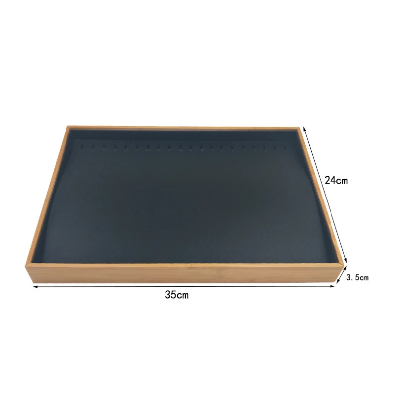 Подставка для ювелирных изделий из массива дерева и микрофибры подвесной