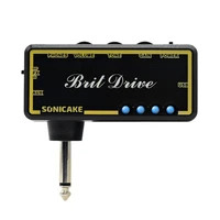 sonicake amphonix brit drive guitar headphone portable pocket amplifier mini amp with built in overdrive qap 01