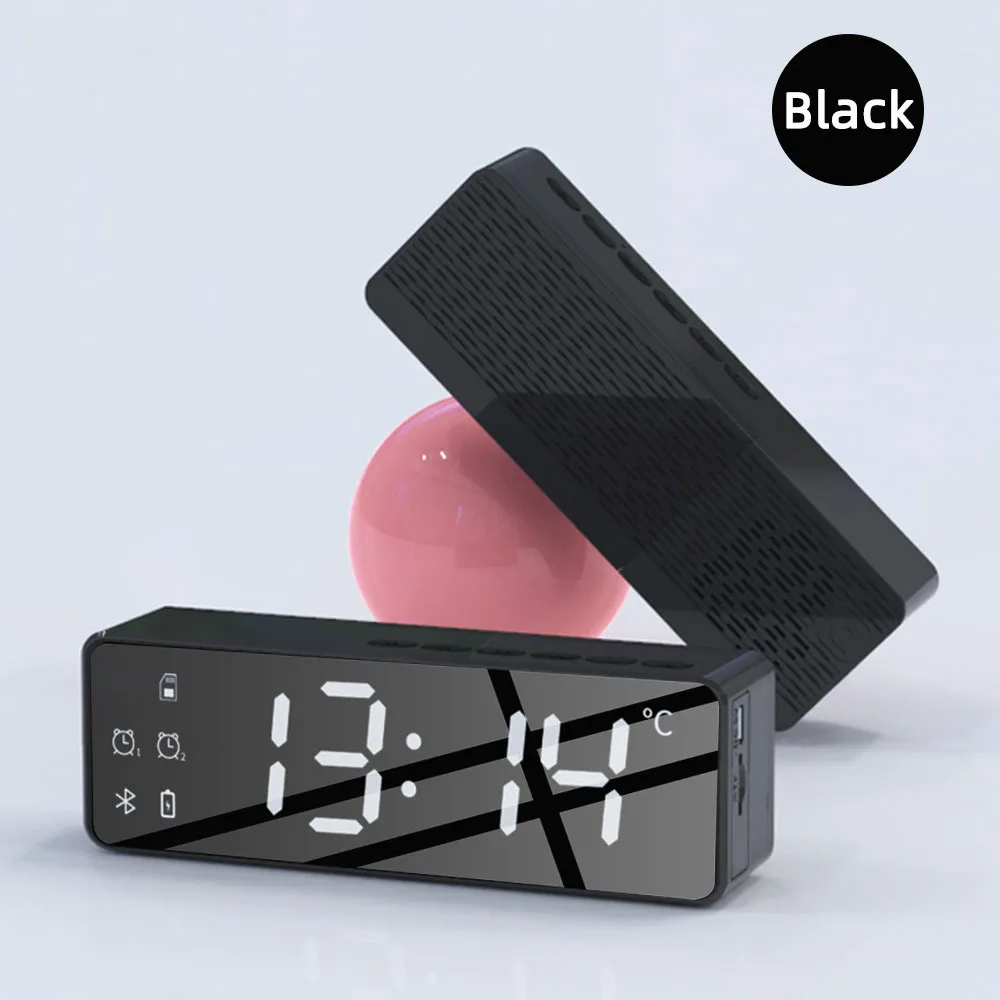 Портативный Bluetooth-динамик прикроватный будильник домашний кинотеатр звуковая