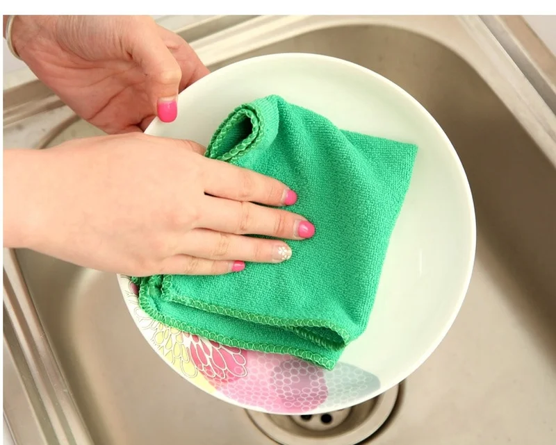 5 шт./компл. протирочные салфетки из микрофибры для мытья Полотенца Duster инструменты для уборки дома 27,5*27,5 см
