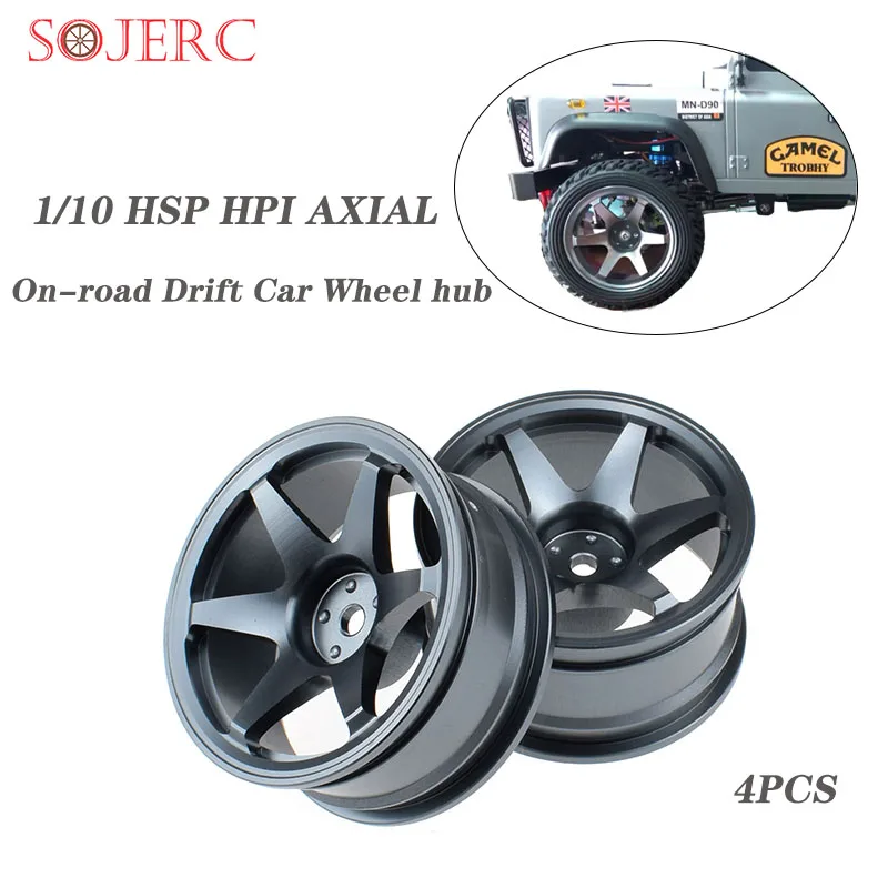 SOJERC 4 шт. 1/10 RC On Road Drift car алюминиевый сплав колесные диски для HSP HPI Kyosho|Детали и