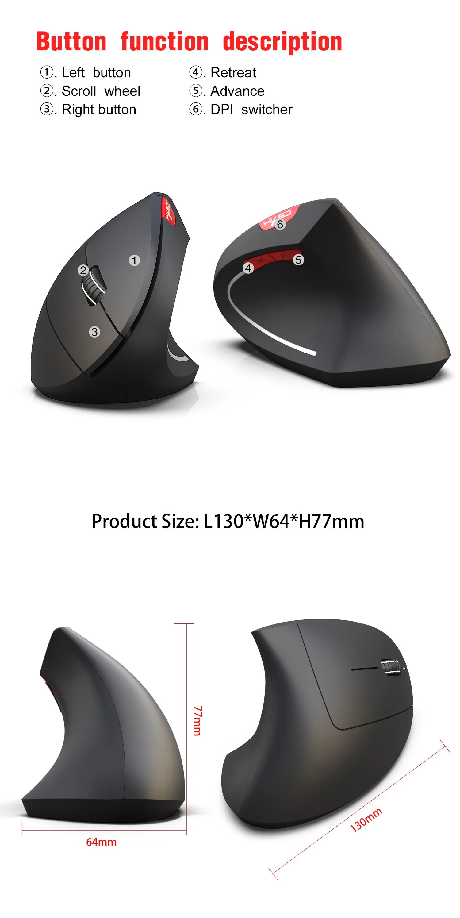2400 dpi Беспроводная оптическая мышь Bluetooth 3,0 приемник эргономичная мышь 2,4 ГГц USB перезаряжаемая мышь для ПК ноутбука для геймера