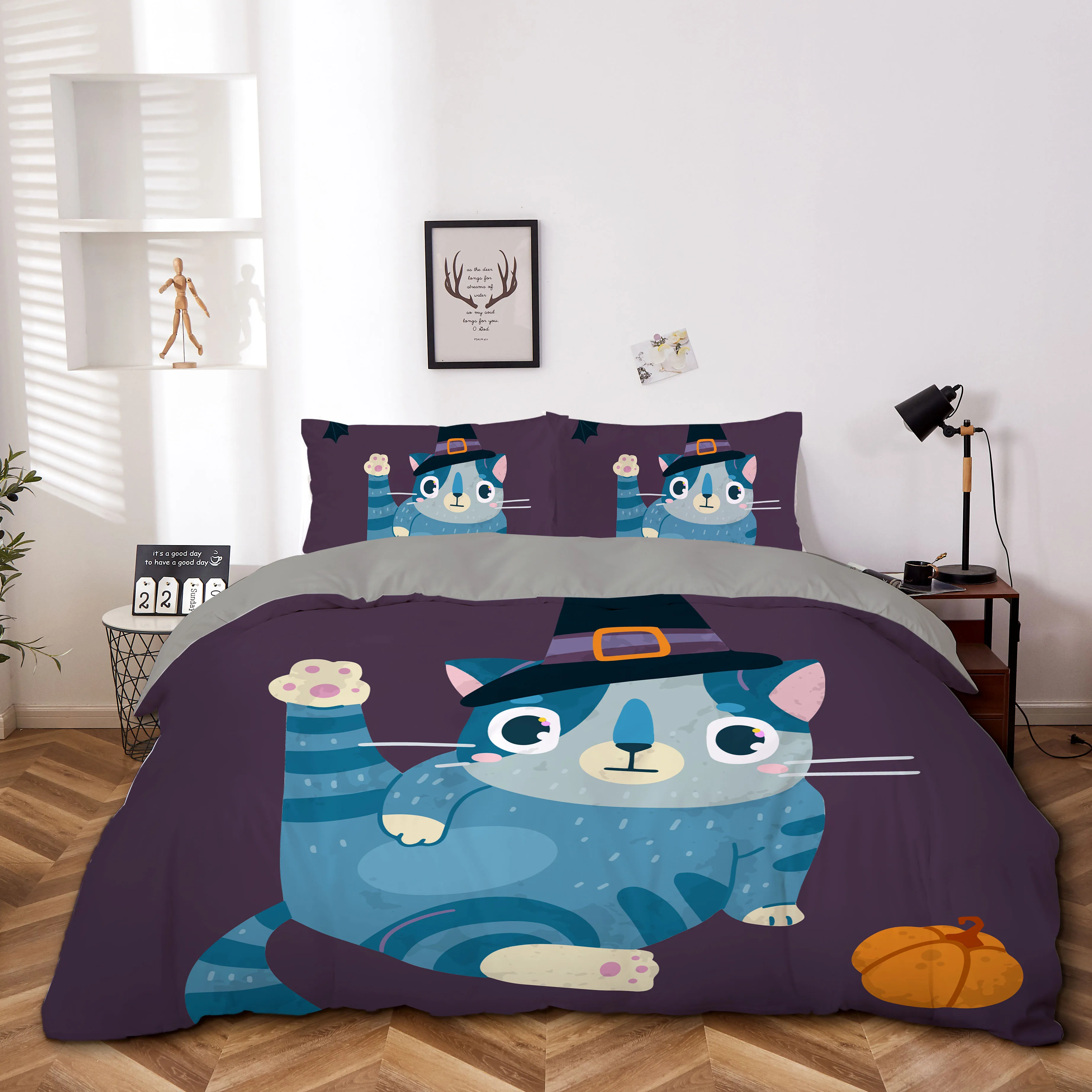 

Merry Christmas Theme Bedding Set Creative Duvet Cover 2/3pcs Twin Queen King Double Comforter Set Home Textiles For Kids Gift