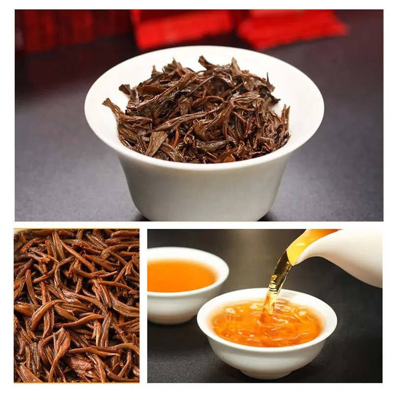 Китайский органический чай Wuyi Lapsang Souchong без дымчатого вкуса 32 пакета Zheng Shan Xiao zhong