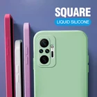 Чехол для редми Note 10 Note10 Pro 10 s 10 S, квадратный противоударный мягкий чехлы обложка из жидкого силикона для сяоми редми нот 10, Note10 про, 10 s, 10 S