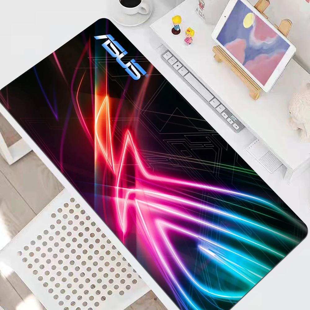 

Резиновый Большой Коврик для мыши ROG ASUS 900x400 XXL для ПК, игровой коврик для мыши, аксессуары, Настольный коврик для клавиатуры, компьютера, ноут...