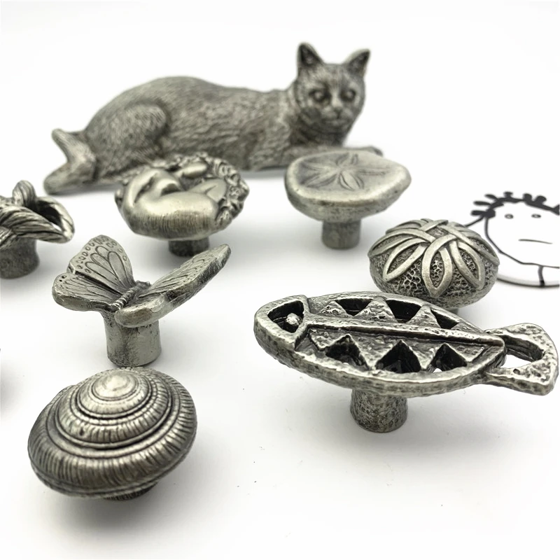 Рукоятка из свинцово цинкового сплава с узелком бабочкой|Ручки шкафа| |