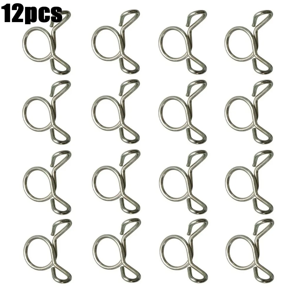 

- 8mm Fuel Line Clips 12 X 8mm 12PCS Accessories FOR Honda CB100N Parts