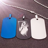 stainless steel grim reaper skull horror scary mask sign pendant necklace skeleton women men gift necklace jewelry