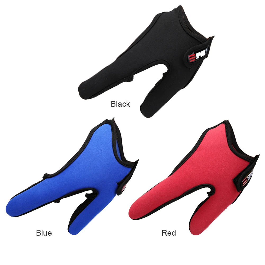 Рыболовные аксессуары Нескользящие перчатки с двумя пальцами и защитой от