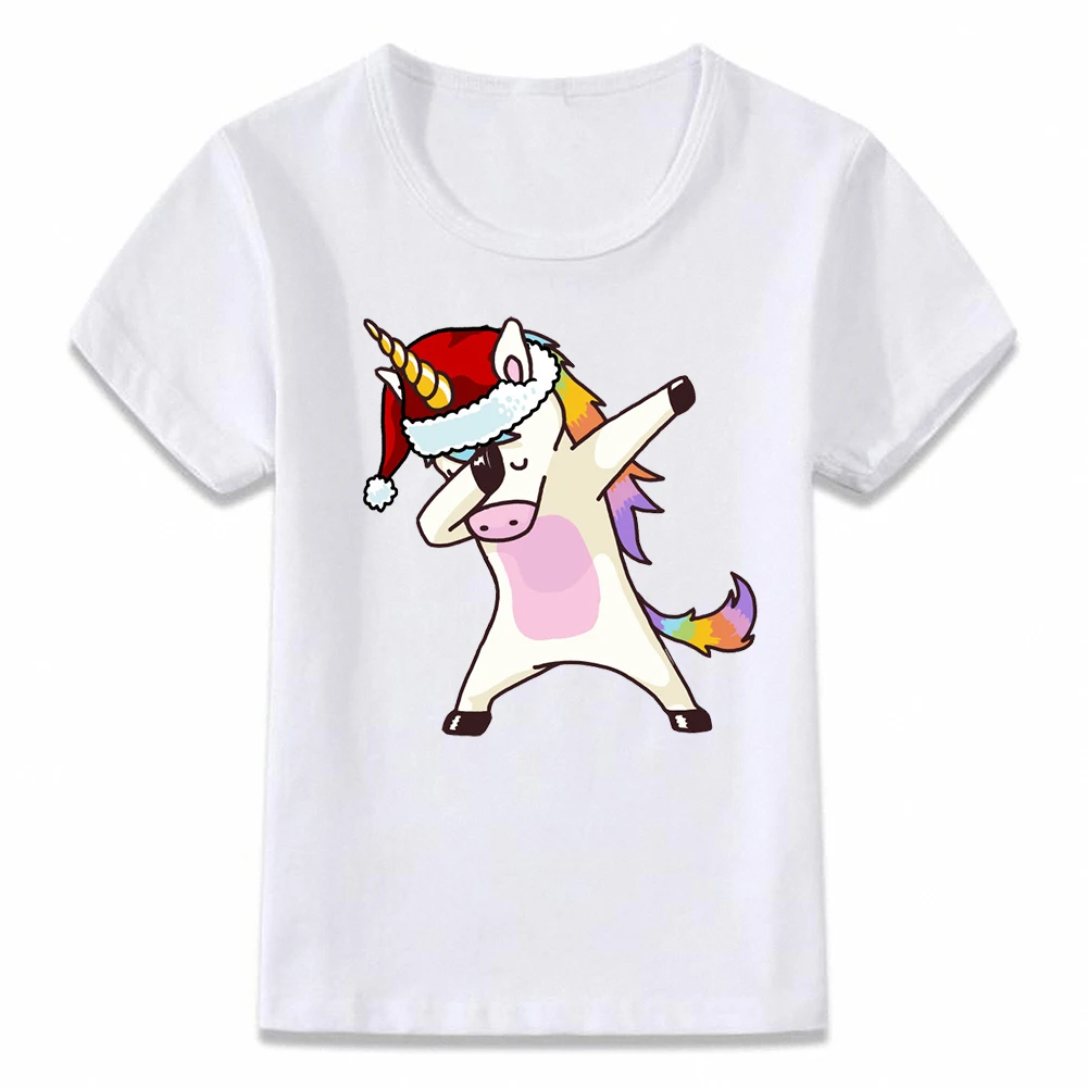 

Kids Clothes T Shirt Dabbing Unicorn Christmas Dab Santa Deer Children T-shirt for Boys and Girls Toddler Shirts Tee oal080