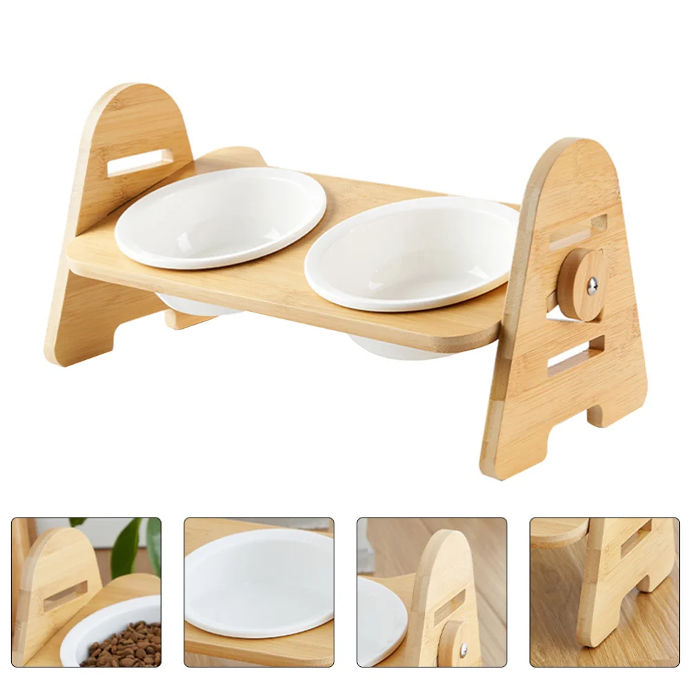 

1Pc Pet Neck Protection Feeder Practical Pet Feeding Basin Dog Cat Food Holder