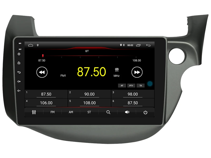 Автомобильный мультимедийный плеер 10,2 дюймов ips экран монитор gps магнитофон Bluetooth Android 9,0 для HONDA FIT JAZZ 2009-13 Авто Аудио
