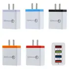 Сетевое зарядное устройство с 4 USB-портами, QC 3,0