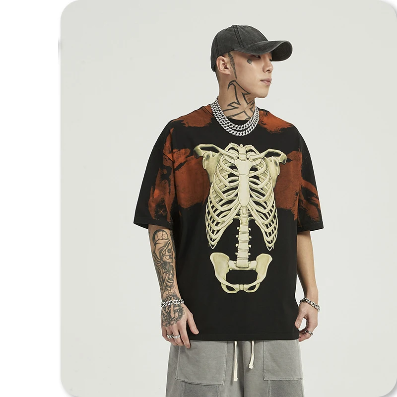 Футболка Мужская/Женская хлопковая в стиле хип хоп с коротким рукавом|Футболки