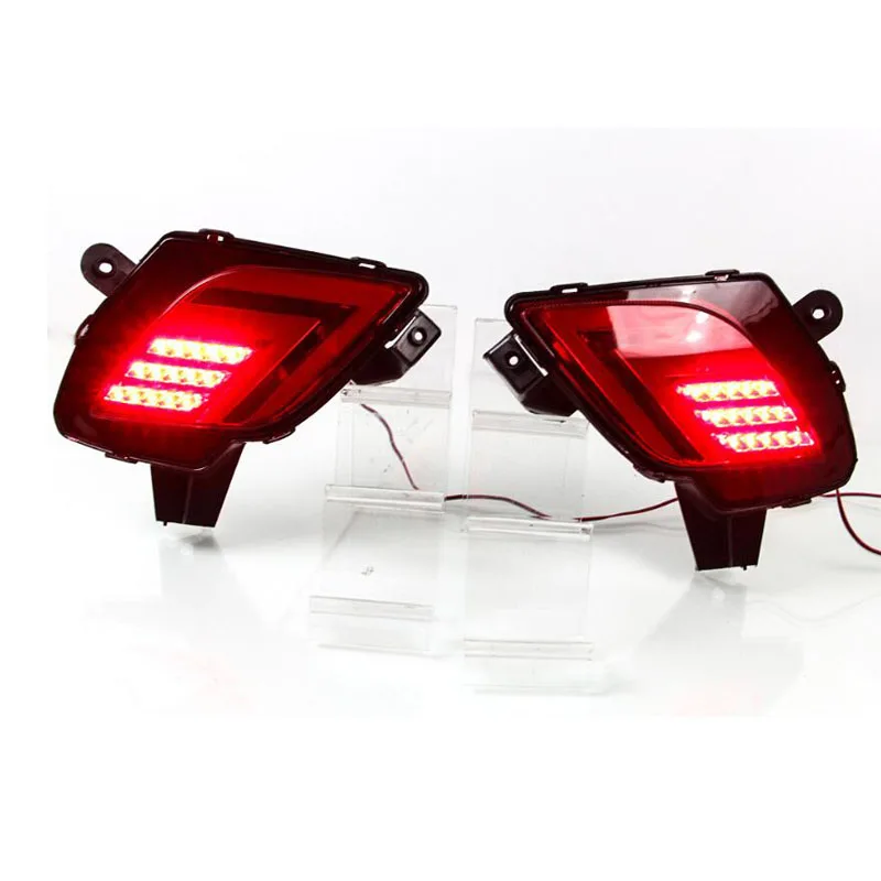 2pcs Car Rear Bumper Brake Light LED Reflector Driving Fog Lamp for Mazda CX-5 2013 2014 2015 2016 Turn Signal | Автомобили и