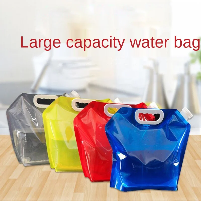

5L Large Capacity Water Bag Sports Portable Folding Water Bag Outdoor Travel Camping Mountaineering Portable Water Storage Bag