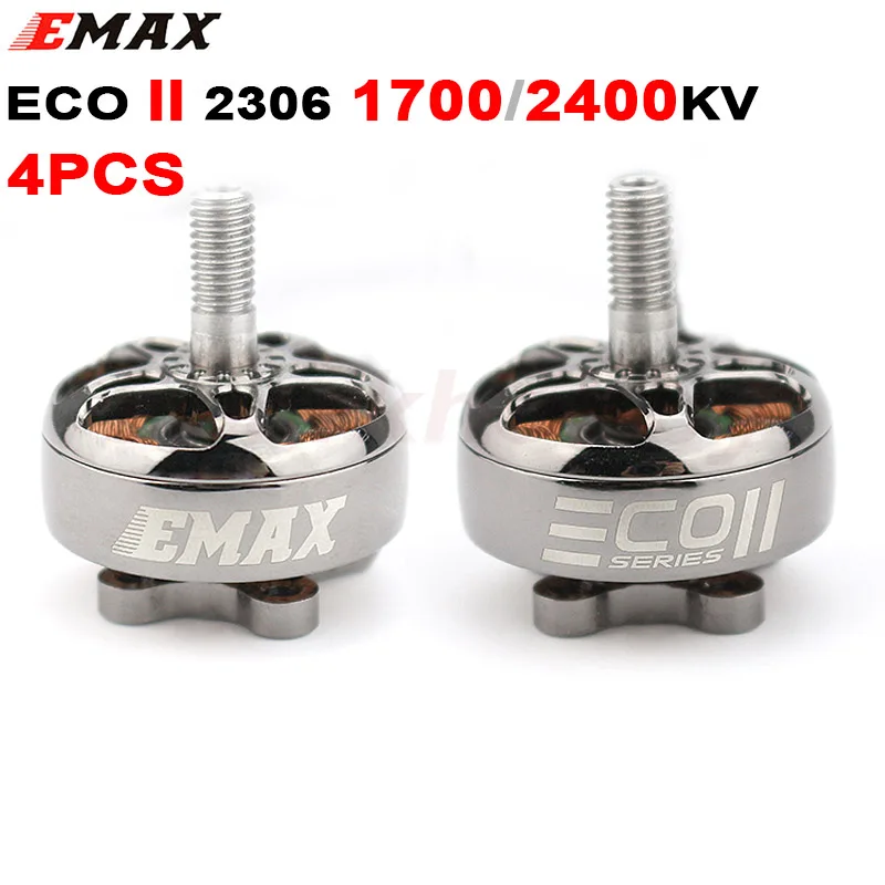 4 шт. новейшие Emax ECO II серии 2306 5 кв 3 6S Lipo дюйма пропеллер бесщеточный двигатель для