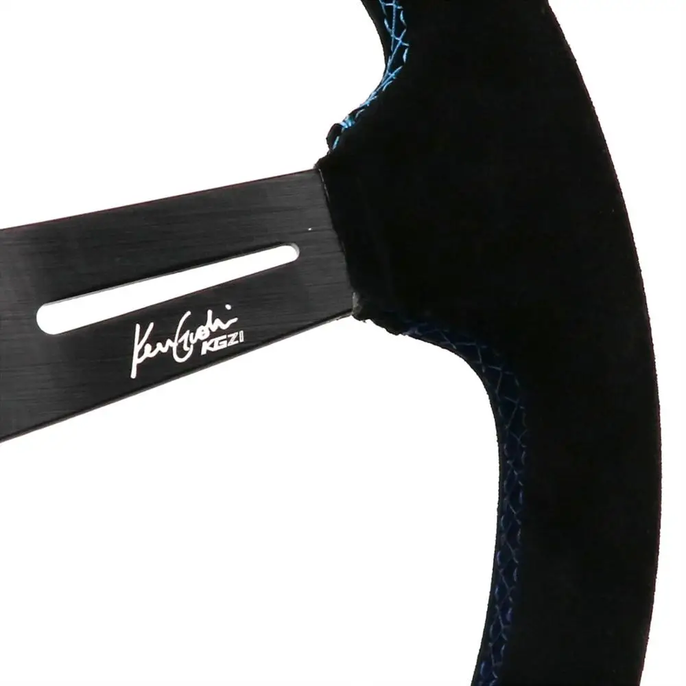 14 дюймовые GPP замшевые кожаные рулевые колеса с 3 цветной строчкой|Рулевые и