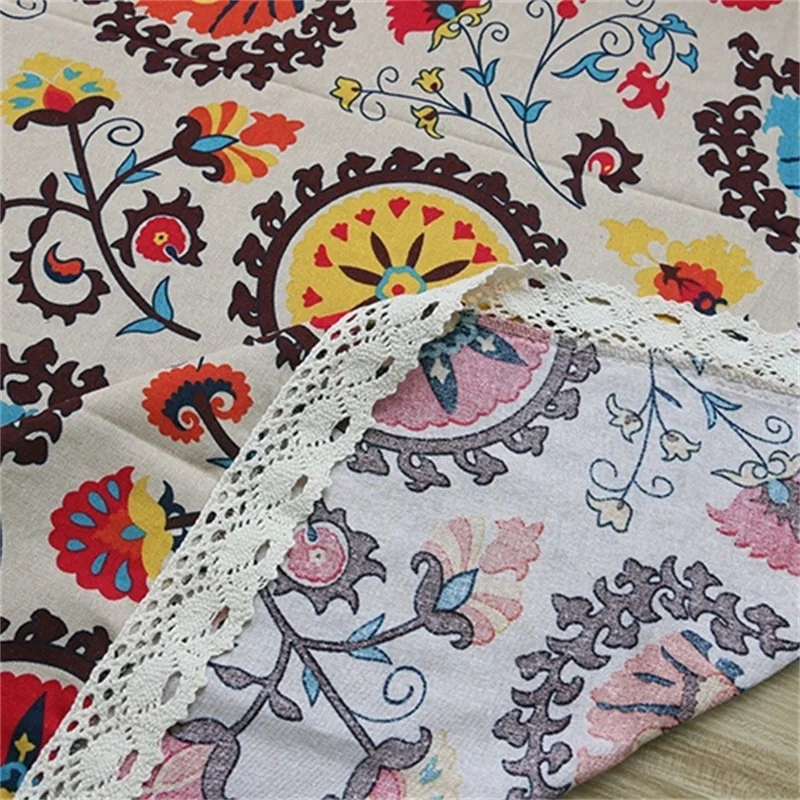 Классические скатерти из хлопка и льна прямоугольная искусственная скатерть для