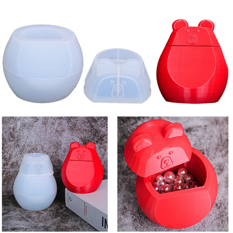 

Storage Box Mold Jewelry Ring Box Mold Suitable for Soap Candle Holder Jewelry Box Flower Pot Craft Diy Home Decoration