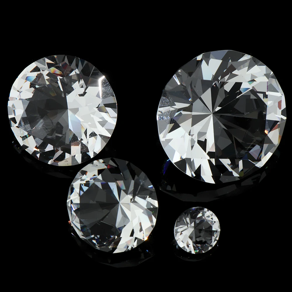 Прозрачные блестящие граненые ограненные необработанные драгоценные камни