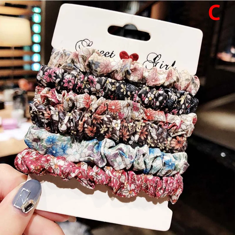 Новые детские эластичные резинки для волос из бархата Scrunchie Женские аксессуары Gum для завязывания пучка волос, кольцо для хвоста, головной убор.