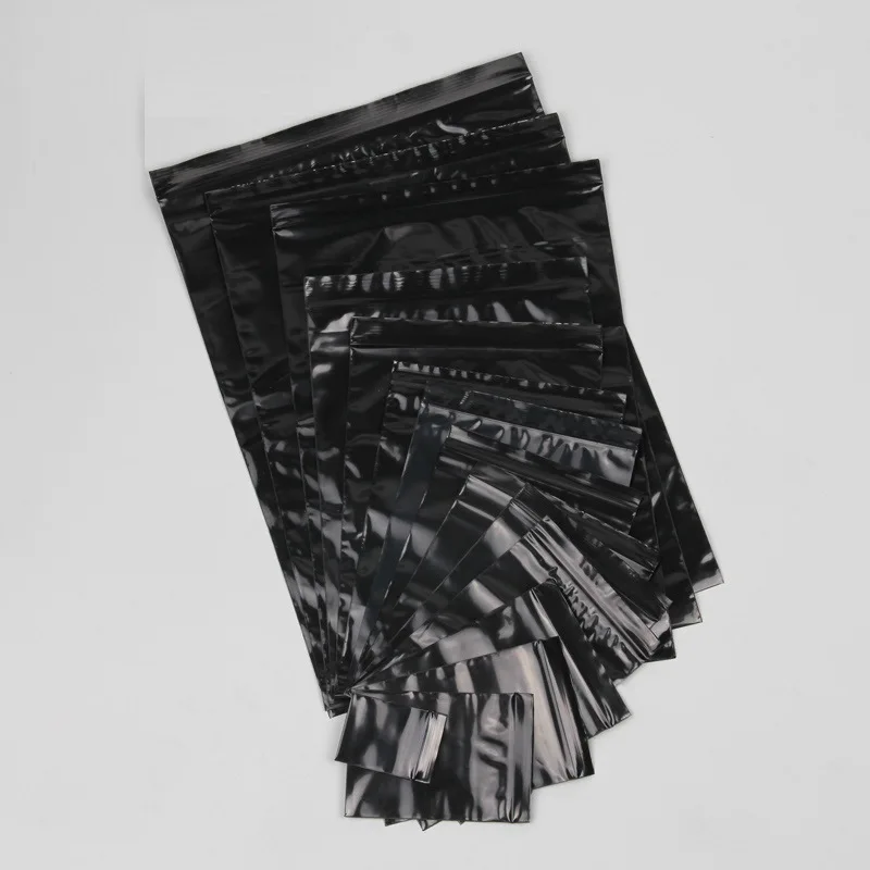 100 X дюйма упаковок толстые черные полиэтиленовые пакеты на молнии мил