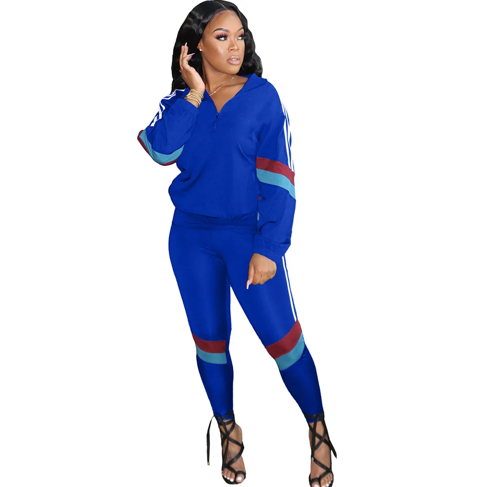 

Striped Two Piece Set Women Top and Pants Set Sportwear Sweatsuits for Women Joggers Casual Tracksuit Sport Suit Matching Sets