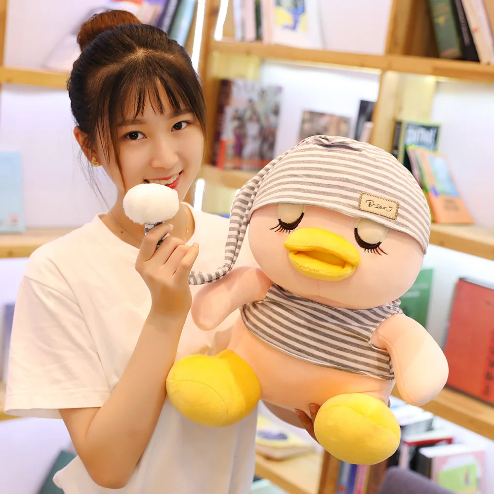 Pp Хлопок Мягкие наполнения мягкие милые кукольные утки в пижаме плюшевая игрушка