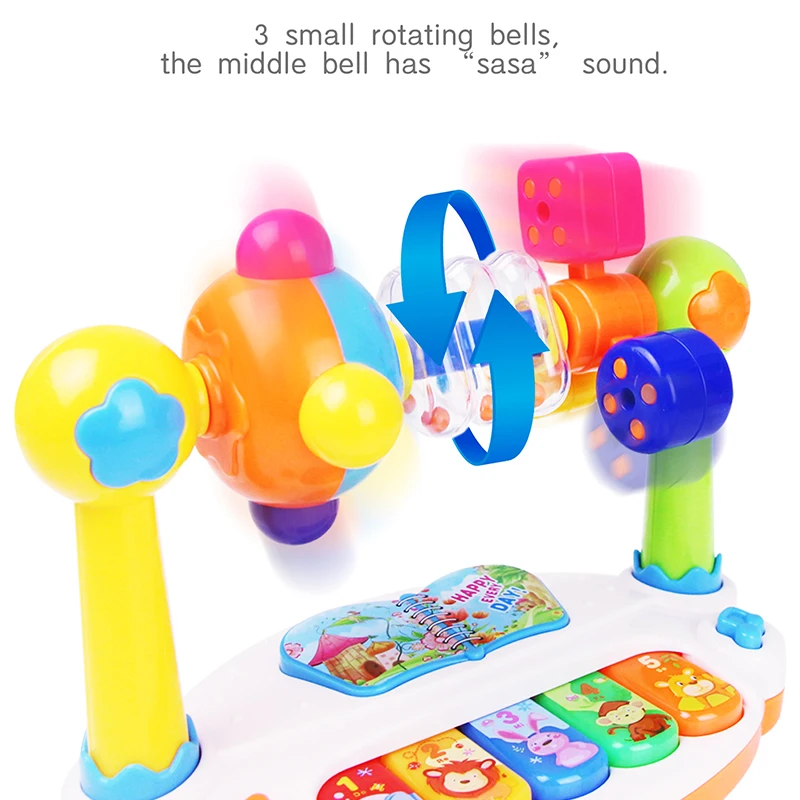 Детская погремушка пианино игрушка Музыкальные инструменты для клавиатуры с