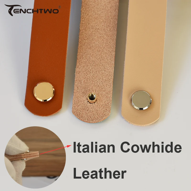 Ручки для ящиков и дверей в скандинавском стиле итальянские кожаные ручки из