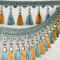 1m curtain beaded tassel fringe lace trims embroidery lace trim ribbon diy sewing atin dress stage garment curtain decorative
