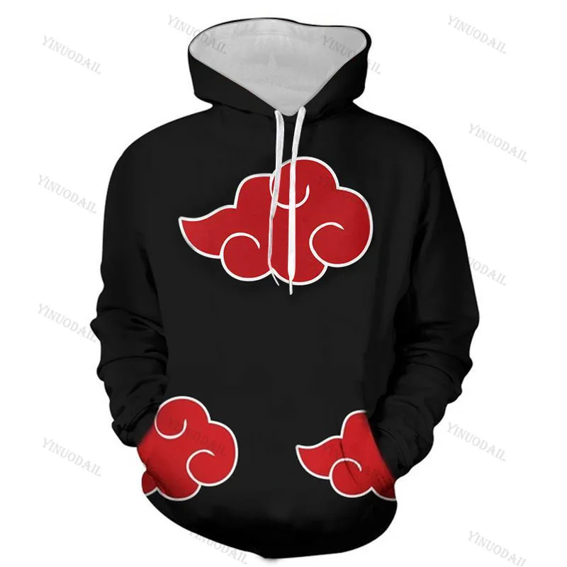 Толстовка Женская зимняя с капюшоном и 3D принтом аниме Наруто 110 см|Костюмы аниме|