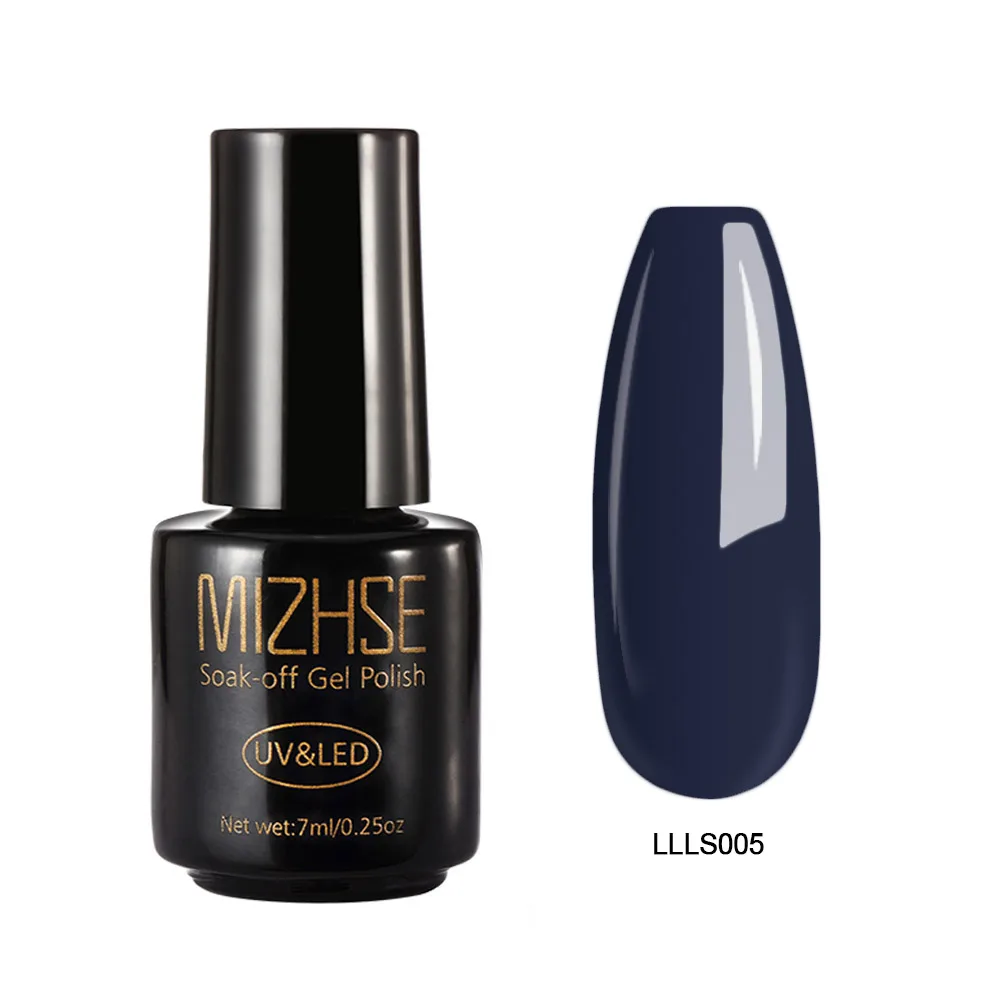 LLLS005 MIZHSE дизайн ногтей УФ-гель для ногтей замачиваемый синий цвет УФ-гель лак для ногтей Полупостоянный светодиодный гель для ногтей эмаль УФ-клей - Цвет: LLLS005
