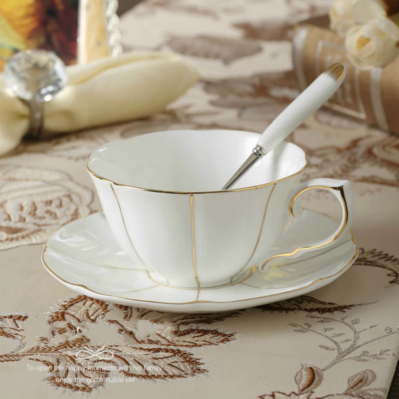 Кофейная чашка в европейском стиле из Пномпеня костяного фарфора кружка для